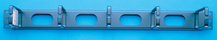 Feed-Through Cable Management Panels, 1RU, Rings, Black Feed-Through Cable Management Panels, 1RU, Rings, Black