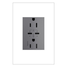 ADORNE 65W USB OUTLET, PLUS-SIZE, TYPE-C, 15A, TAMPER-RESISTANT, MAGNESIUM