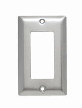 1-Gang 302/304 Stainless Steel Wall Plate, 1 Decorator Opening 1-Gang 302/304 Stainless Steel Wall Plate, 1 Decorator Opening
