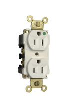 Extra Heavy Duty Hospital Grade MRI Receptacle, Back and Side Wire, 15A, 125V, White Extra Heavy Duty Hospital Grade MRI Receptacle, Back and Side Wire, 15A, 125V, White