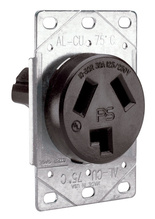 30A 125/250V 10-30R Straight Blade Single Flush Receptacle, 3-Pole, 3-Wire 30A 125/250V 10-30R Straight Blade Single Flush Receptacle, 3-Pole, 3-Wire