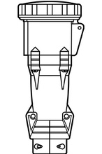 Pin & Sleeve Watertight 125A 200V/250V Connector Pin & Sleeve Watertight 125A 200V/250V Connector