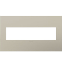 adorne® Satin Nickel 4-Gang Screwless Wall Plate