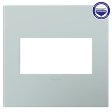 adorne® Pale Blue 2-Gang Screwless Wall Plate with Microban® adorne® Pale Blue 2-Gang Screwless Wall Plate with Microban®