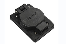 15A, 125V Watertight Straight Blade, Single Receptacle, Black 15A, 125V Watertight Straight Blade, Single Receptacle, Black