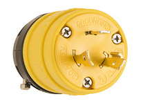 Rubber Dust-Tight Locking Plug, Yellow Rubber Dust-Tight Locking Plug, Yellow
