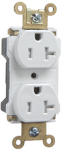 PlugTail® Industrial Extra Heavy Duty Spec Grade Tamper-Resistant Receptacles, 20A, 125V, White PlugTail® Industrial Extra Heavy Duty Spec Grade Tamper-Resistant Receptacles, 20A, 125V, White