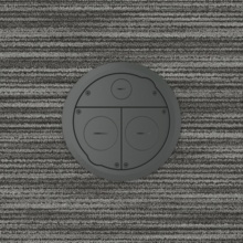 Evolution 8-inch diameter furniture feed cover. Gray.