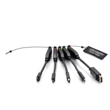 Universal 4K HDMI® Dongle Adapter Ring including Color Coded Mini DisplayPort™, DisplayPort, USB-C®, Mini HDMI, and Micro HDMI Adapters with Antimicrobial Protection Technology Universal 4K HDMI® Dongle Adapter Ring including Color Coded Mini DisplayPort™, DisplayPort, USB-C®, Mini HDMI, and Micro HDMI Adapters with Antimicrobial Protection Technology