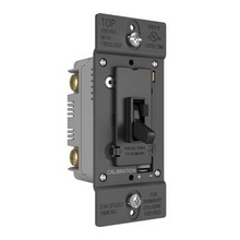Discontinued - TradeMaster® LED/CFL/Incandescent Single Pole/3-Way Toggle Slide Dimmer, Preset, Black