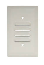 1-Gang 302/304 Stainless Steel Wall Plate, Louver Plate, Vertical, Painted Light Almond