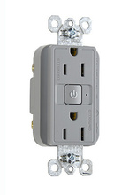 15A, 125V Plug Load RF Dual-Control Fed Spec Receptacle, Grey