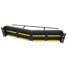 TECHCHOICE CAT6A PATCH PANEL, ANGLED 48 PORT TECHCHOICE CAT6A PATCH PANEL, ANGLED 48 PORT