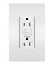 radiant® Tamper-Resistant Weather-Resistant 15A Duplex Self-Test GFCI Receptacles with SafeLock® Protection, North American Compliant, White radiant® Tamper-Resistant Weather-Resistant 15A Duplex Self-Test GFCI Receptacles with SafeLock® Protection, North American Compliant, White