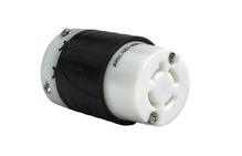 20A NEMA Connector L1420 - Black Back, White Front Body 20A NEMA Connector L1420 - Black Back, White Front Body