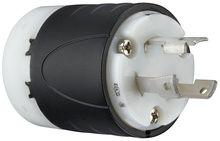 30A NEMA L630 Plug - Black Back, White Front Body 30A NEMA L630 Plug - Black Back, White Front Body
