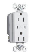 15A 125V Extra Heavy Duty Spec-Grade Surge Protective Duplex Receptacle, White 15A 125V Extra Heavy Duty Spec-Grade Surge Protective Duplex Receptacle, White