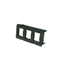 HDJ Furniture Adapter Plate, Holds 3 HDJ Modules, Black
