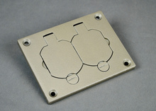 Omnibox® Rectangular Nickel Duplex Cover Plate Omnibox® Rectangular Nickel Duplex Cover Plate
