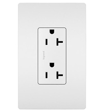 radiant® Spec Grade 20A Tamper-Resistant Receptacle, White radiant® Spec Grade 20A Tamper-Resistant Receptacle, White