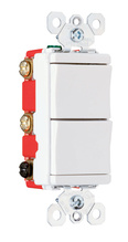 Specification Grade Decorator Combination Switch, White