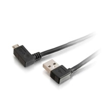6.6ft (2m) USB 2.0 A Right Angle Male to Micro-USB B Right Angle Male Cable 6.6ft (2m) USB 2.0 A Right Angle Male to Micro-USB B Right Angle Male Cable