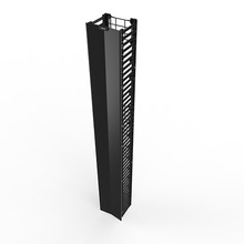Discontinued - Q-Series Vertical Manager - 7 ft H x 6 in wide - single sided