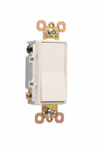 20A 120V/277V Specification Grade Double Pole Decorator Paddle Switch, White 20A 120V/277V Specification Grade Double Pole Decorator Paddle Switch, White