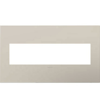 adorne® Greige 4-Gang Screwless Wall Plate