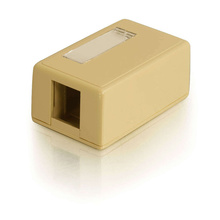 1-Port Keystone Jack Surface Mount Box - Ivory 1-Port Keystone Jack Surface Mount Box - Ivory