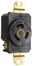 20A 125V NEMA L520 Single Receptacle, 2-Pole 3-Wire, Black 20A 125V NEMA L520 Single Receptacle, 2-Pole 3-Wire, Black