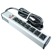 Plug-In Outlet Center Unit / 120V/15A/7 O/L /lighted switch/6' cord