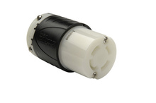 30A NEMA L1830 Connector - Black Back, White Front Body 30A NEMA L1830 Connector - Black Back, White Front Body
