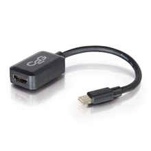 8in Mini DisplayPort Male to HDMI Female Adapter Converter - Black 8in Mini DisplayPort Male to HDMI Female Adapter Converter - Black