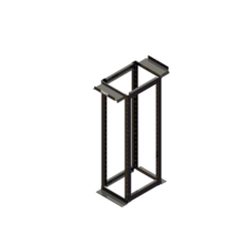 MM20 4-Post Rack, 30", 7 ft, 45 RU, fixed square hole rails, Black MM20 4-Post Rack, 30", 7 ft, 45 RU, fixed square hole rails, Black