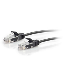 1.5ft (0.46m) Cat6 Snagless Unshielded (UTP) Slim Ethernet Network Patch Cable - Black 1.5ft (0.46m) Cat6 Snagless Unshielded (UTP) Slim Ethernet Network Patch Cable - Black