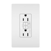 15A Audible Alarm Sensitive Appliance GFCI Receptacle, White 15A Audible Alarm Sensitive Appliance GFCI Receptacle, White