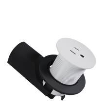 Kitchen Countertop Outlet, 15A, Matte White