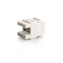 Cat5E RJ45 UTP Keystone Jack - White Cat5E RJ45 UTP Keystone Jack - White