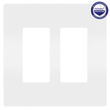 radiant® 2-Gang Screwless Wall Plate with Microban® radiant® 2-Gang Screwless Wall Plate with Microban®