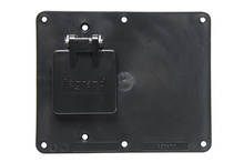 2-Gang Flip Lid 1.56-in Opening and 1 Blank Cover Plate, Black 2-Gang Flip Lid 1.56-in Opening and 1 Blank Cover Plate, Black