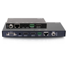 Dual 4K HDMI® HDBaseT + VGA, 3.5mm, and RS232 over Cat Switching Extender Box Transmitter to Ultra-Slim Box Receiver - 4K 60Hz Dual 4K HDMI® HDBaseT + VGA, 3.5mm, and RS232 over Cat Switching Extender Box Transmitter to Ultra-Slim Box Receiver - 4K 60Hz