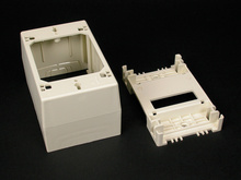 Wiremold 400/800/2300/2300D Series One-Gang Deep Device Box, Ivory Wiremold 400/800/2300/2300D Series One-Gang Deep Device Box, Ivory