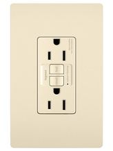 radiant® Tamper-Resistant 15A Duplex Self-Test GFCI Receptacle, North American-Compliant, Light Almond radiant® Tamper-Resistant 15A Duplex Self-Test GFCI Receptacle, North American-Compliant, Light Almond