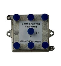 6-Way 2GHz Vertical Coax Splitter 6-Way 2GHz Vertical Coax Splitter