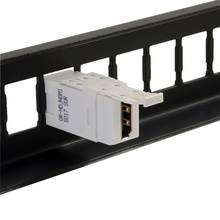 High Density Jack (HDJ) HDMI Coupler, Fog White High Density Jack (HDJ) HDMI Coupler, Fog White