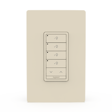 Wattstopper PLUS Wireless Slim Switch, 4B 1R, Light Almond