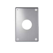 Mighty Mac™ WSP Series 1-Gang 14-Ga Stainless Steel Wall Plate, Round Mighty Mac™ WSP Series 1-Gang 14-Ga Stainless Steel Wall Plate, Round