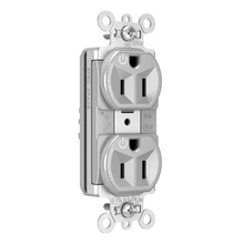 PlugTail® Heavy Duty Spec Grade Plug Load Controllable Receptacle, 15A, 125V, Gray