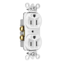 15A, 125V Dual-Controlled Plug Load Controllable Receptacle, White